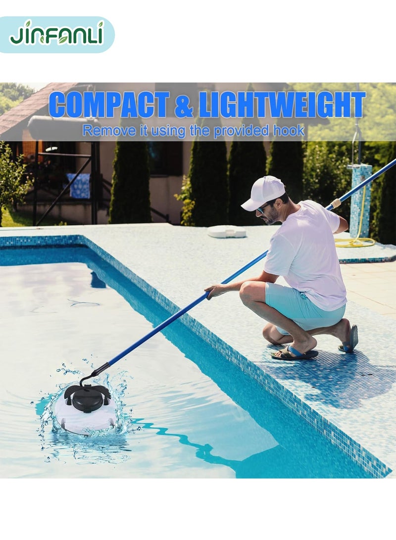 جين فان ل أنا روبوت تنظيف حمام السباحة اللاسلكي مقاوم للماء بدرجة IPX8 محركان شفط قوي إيقاف تلقائي وقت تشغيل 120 دقيقة تنظيف حمام السباحة تلقائيًا مناسب لحمامات السباحة فوق الأرض وتحت الأرض حتى 1076 قدمًا مربعًا - Image 2