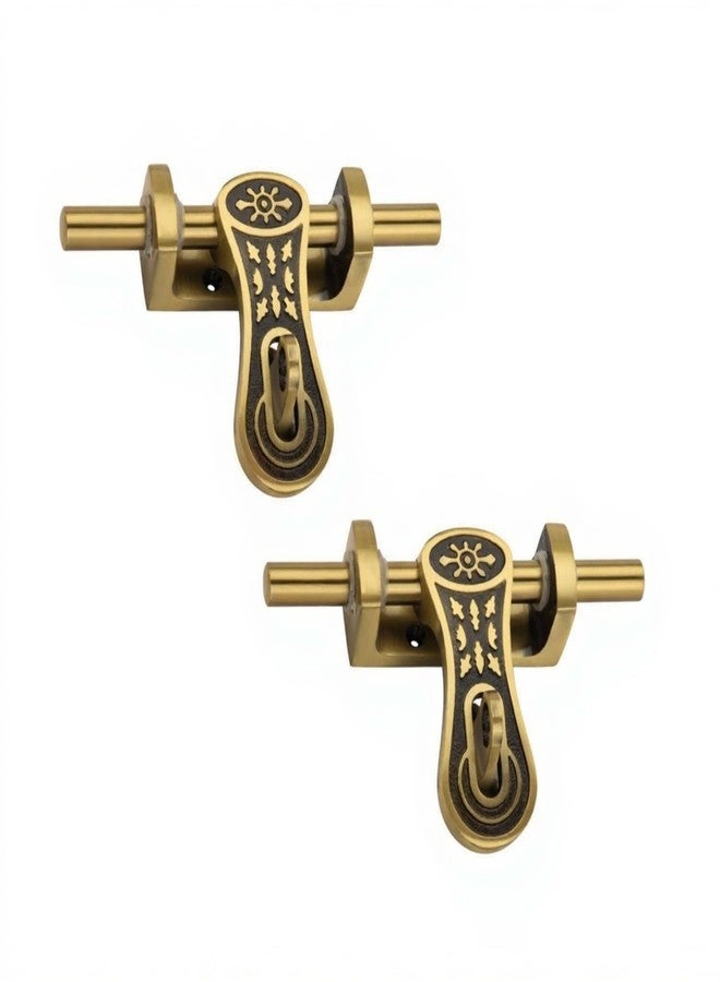PIC’NTIQ PIC'NTIQ™ 6" Alminium Box Aldrop | Fancy Aldrop for Door Fitting Kit, Door Accessories | Antique Glossy | Only for Single Door | Flame | Pack of 2 Pcs - Image 1