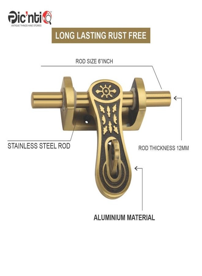 PIC’NTIQ PIC'NTIQ™ 6" Alminium Box Aldrop | Fancy Aldrop for Door Fitting Kit, Door Accessories | Antique Glossy | Only for Single Door | Flame | Pack of 2 Pcs - Image 3