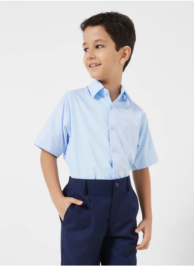 hayas closet Kids School Uniform Half Sleeve Shirt