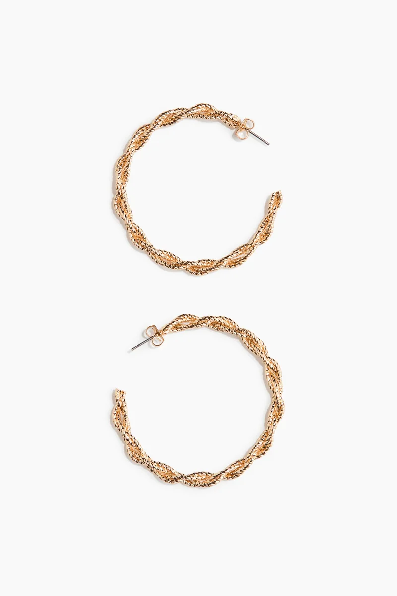 H&M Twisted hoop earrings