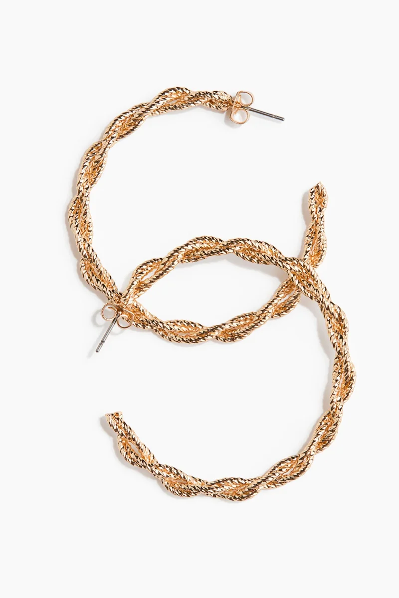 H&M Twisted hoop earrings
