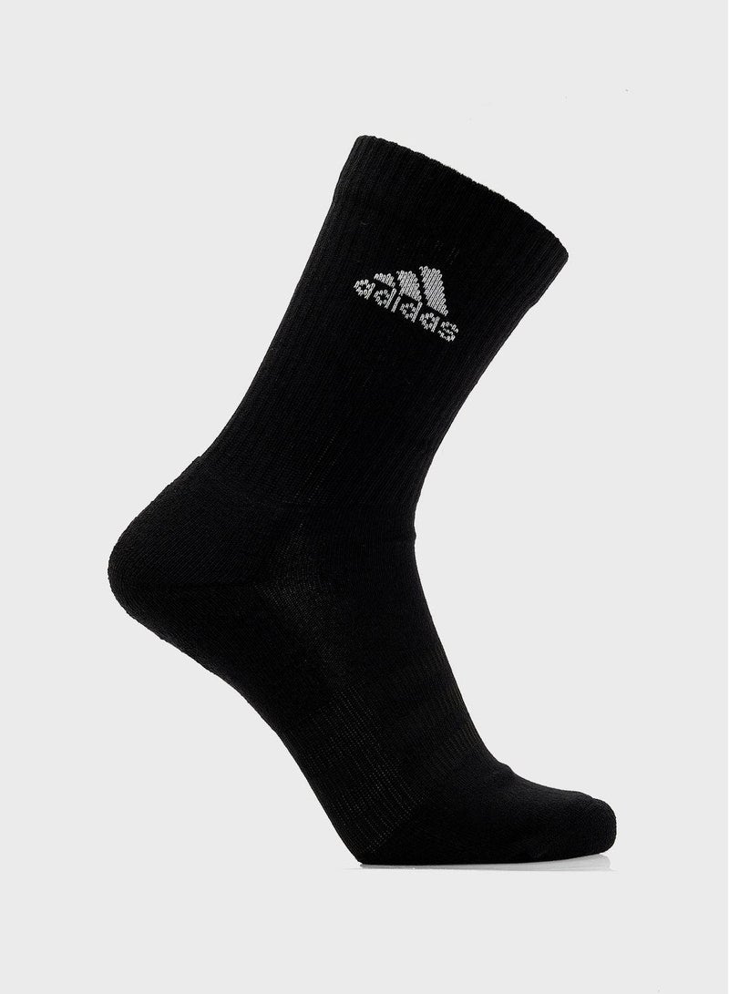 Adidas Cushioned Sportswear Crew Socks 6 Pair Pack - Image 5