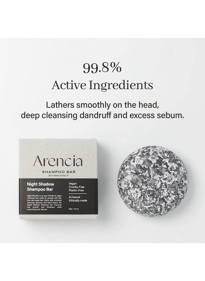 arencia ARENCIA Night Shadow Biotin Shampoo Bar for Regrowth & Hair loss, Darkening, Gray Hair | Strengthening & Volumizing | Normal to Oily Hair | Vegan, Natural, pH balanced, Sulfate free  - Image 2