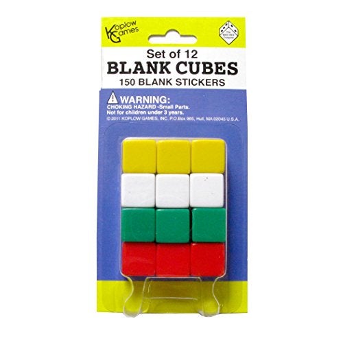 Koplow Games KOP17586 Blank with Stickers Dice Game Set - Image 4