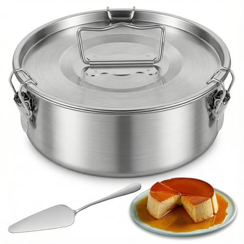 Myyaowl 304 Steel Flan Mold, Flan Pan Baking Mold for Baking Pastry, Cake - Send Goods From Local Warehous - Image 1
