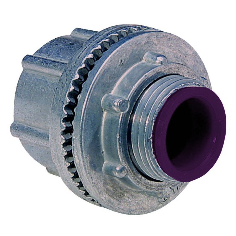 Sigma Electric Sigma Engineered Solutions Proconnex 44070 Rigid Watertight Hub 1/2-Inch Conduit Fitting, 2-Pack, Gray - Image 1