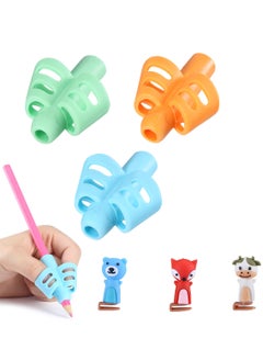 Pencil Grips for Kids Handwriting, 3 Pack with 3 Clips, Pencil Grips, Pencil Grips for Handwriting, Pencil Grippers for Kids, Pencil Holder for Kids, Pen Grip, Kids Pencil Grips