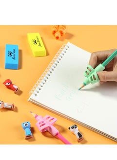 Daytoyz Pencil Grips for Kids Handwriting, 3 Pack with 3 Clips, Pencil Grips, Pencil Grips for Handwriting, Pencil Grippers for Kids, Pencil Holder for Kids, Pen Grip, Kids Pencil Grips  - Image 5