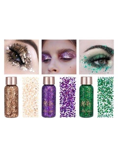 Easilydays Body Glitter for Women, Mermaid Sequins Chunky Glitter Gel Face  Glitter Makeup for Body, Hair, Nail, Eyeshadow, Waterproof Party Glitter