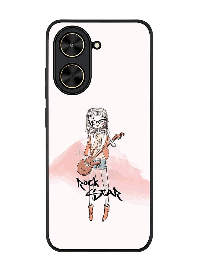 Stylizedd For Xiaomi Poco C71 / Redmi A5 4G Case,Slim fit Camera Protection, Shockproof Thin Phone cover  - Rockstar Girl
