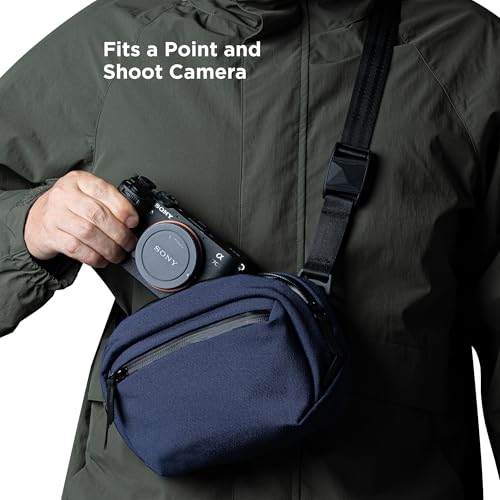 ALPAKA Go Sling Nano 16L Compact Camera Sling Bag for Men Small EDC Crossbody Bag for Point Shoot Cameras Blue - Image 3