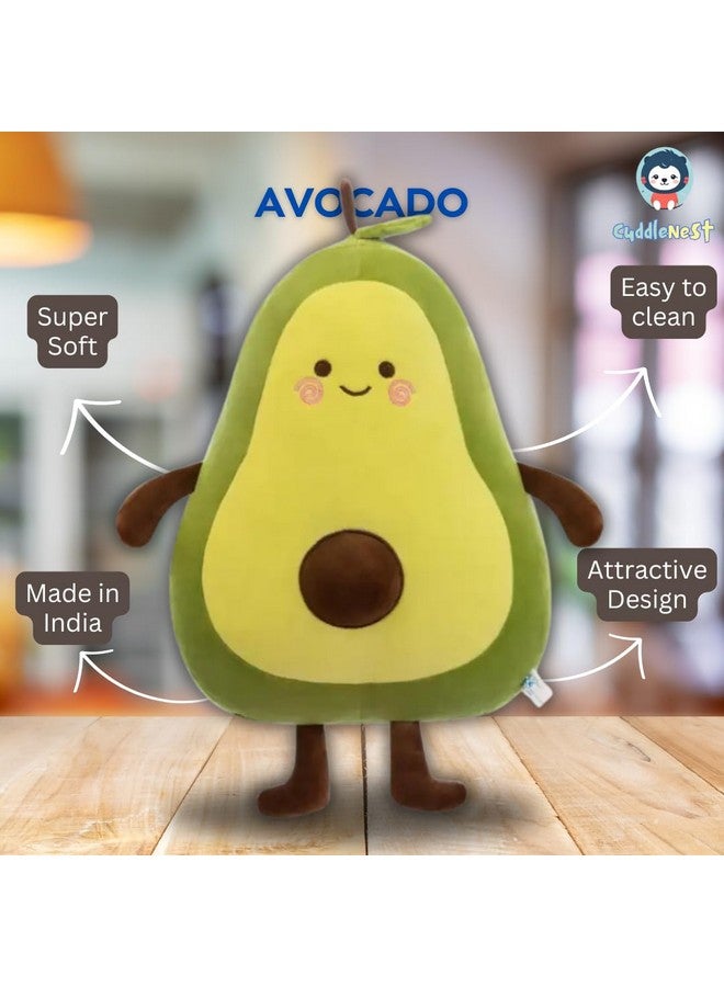 Avocado Soft Toy, Plush Toys, Soft Toys for Kids | Soft Toy for Baby Boys and Girls | Cute Toy | 35 cm Stuff Toy for Kids | Cute Cuddle Pillow for All Ages - Image 3