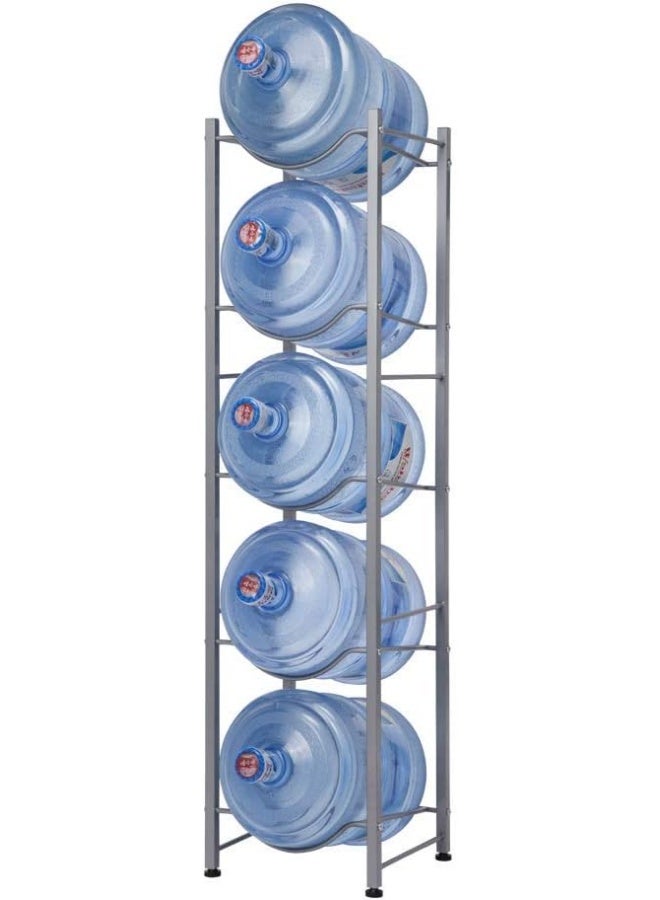 SINGAYE SINGAYE 5 Gallon Water Cooler Jug Rack, 5 Tier Water Bottle Storage Rack  - Image 2