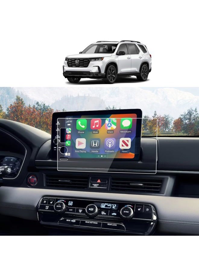 AZZIGO Tempered Glass Screen Protector For 2023 2024 2025 Honda Pilot (EX-L/TrailSport/Touring/Elite/Black Edition) 9 Inch Touchscreen Accessories HD - Image 1