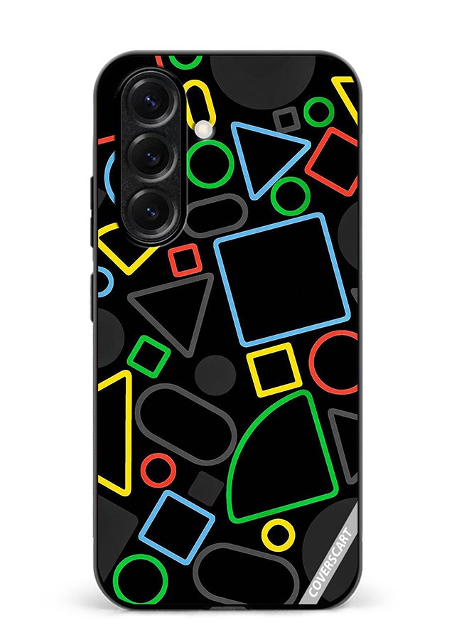 VR CREATIVE Protective Case Cover For Samsung Galaxy S25 Minimal Pattern Design Multicolour
