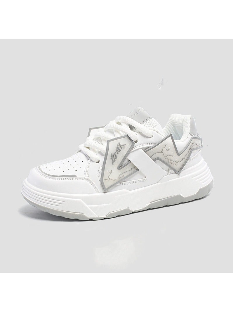 KUYING New Thick Sole Elevated Board Shoes 