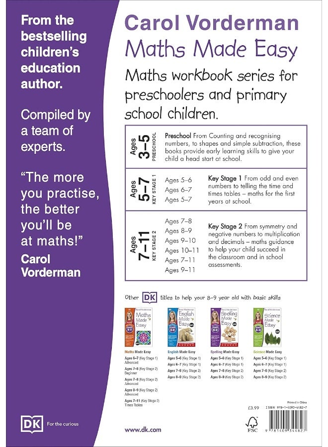 Maths Made Easy Ages 8-9 Key Stage 2 Beginner: Ages 8-9, Key Stage 2 Beginner (Carol Vorderman'S Mat: Supports the National Curriculum, Maths Exercise B - Image 2