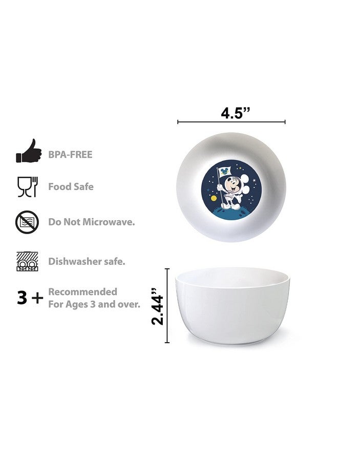 Zak Designs Disney Mickey Mouse Kids Dinnerware Set Includes Plate, Bowl, Tumbler and Utensil Tableware, Made of Non-BPA Durable Material and Perfect for Kids (5 Piece Set, Space, Non-BPA) - Image 5