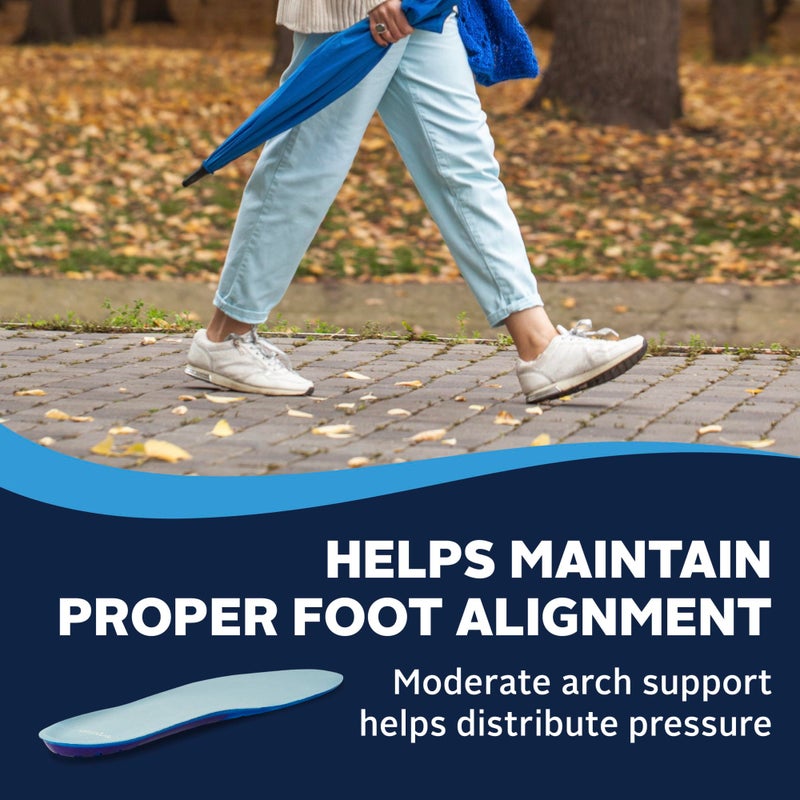 Airplus Massage Gel Insoles, Premium Gel Cushioning with Heel and Ball-of-Foot, Arch Support Insoles, Thin Profile, Trim-to-Fit, Full Length Comfort for Casual, Athletic, and Dress Shoes, Women's 5-11 - Image 4