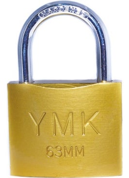 Yuma Ymk Eco Yellow Painted Short Hook Padlock 50MM 