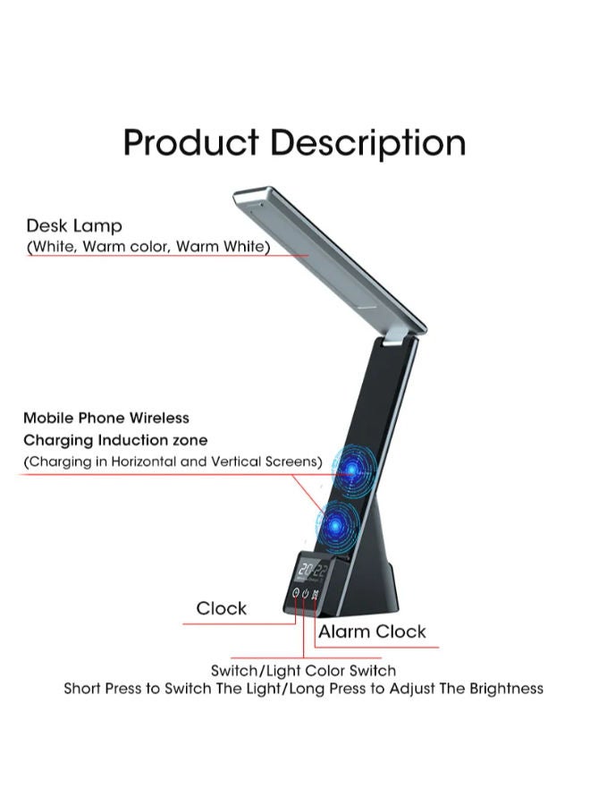 Digitplus Smartphone Earbud Smartwatch Wireless Charger Stand LED Desk Lamp 15W wireless charger - Image 3