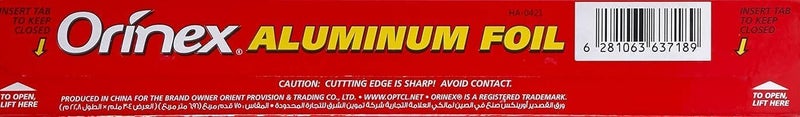 أورينيكس رقائق ألومنيوم أورينكس الاقتصادية، 75 قدمًا، فضية - Image 2