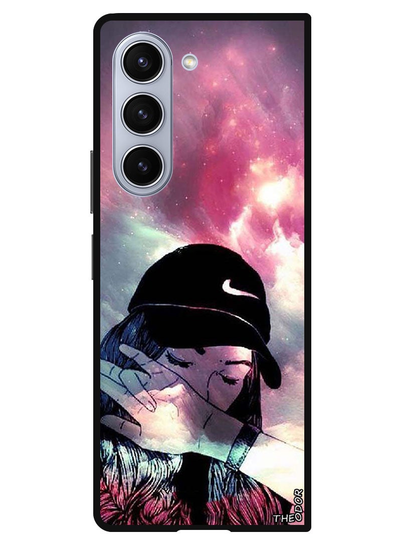 Theodor Protective Case Anti Scratch Shock Proof Bumper Cover For Samsung Galaxy Z Fold 6 Girl Sob - Image 1