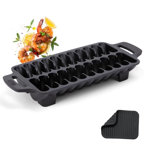 TOMO Cast Iron Shrimp Grill Pan - Image 1