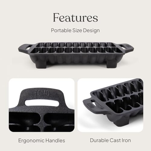 TOMO Cast Iron Shrimp Grill Pan - Image 4