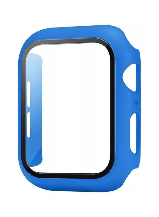NIBEMINENT Toughed film Protective Watch Case Suitable For Apple 4 Generation 42mm Blue - Image 1