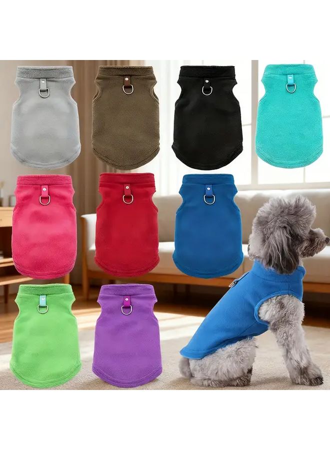 Christmas Dog Clothes Set Winter Warm Cozy Pullover Coffee Color Size XL - Image 1