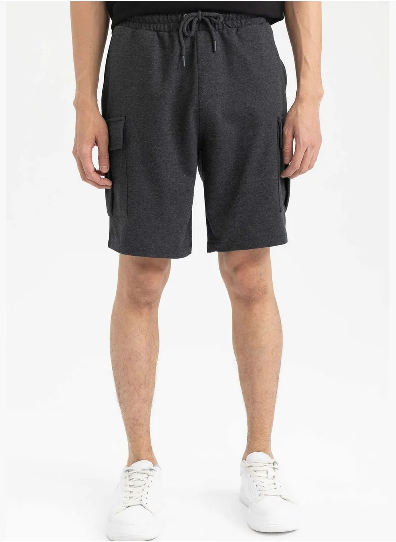 ديفاكتو Regular Fit Bermuda Short With Cargo Pockets