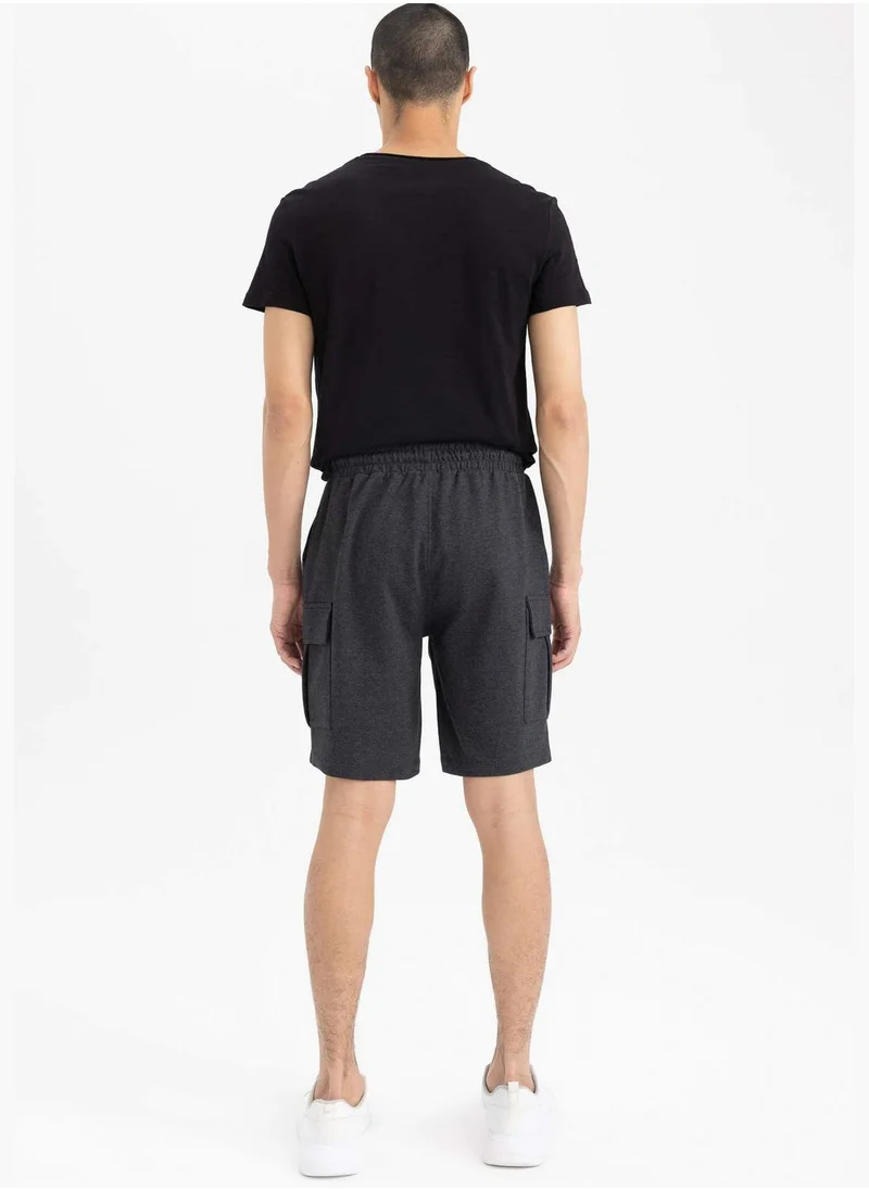 ديفاكتو Regular Fit Bermuda Short With Cargo Pockets