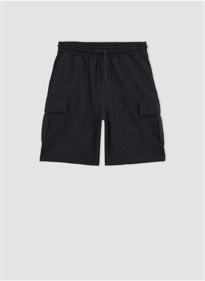 ديفاكتو Regular Fit Bermuda Short With Cargo Pockets