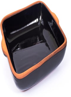 FALEZ SQUARE OVEN TRAY, 23 * 23 * 6,5 CM, (FULL BROWN GLAZED) 1 PCS, SHRINK  - Image 3