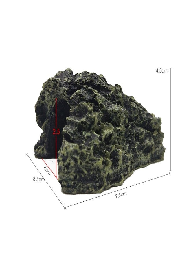 DEWIN Reptile Hideout Cave,Resin Rock Hides Habitat Decor Fish Tank Decorations Shelter Tortoise Basking Terrace Pet Terrarium Nest Decoration for Gecko,Spiders,Frogs,Fish,Turtles and Hermit Crabs - Image 5