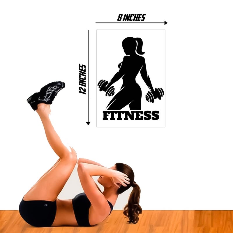 Women Fitness Wall Poster Sticker - Women Fitness Wall Poster - Bodybuilding - Boxing - Women Gym Motivation Wall Sticker - 300GSM - Glossy - Strong Adhesive - starxdecals  - Image 3