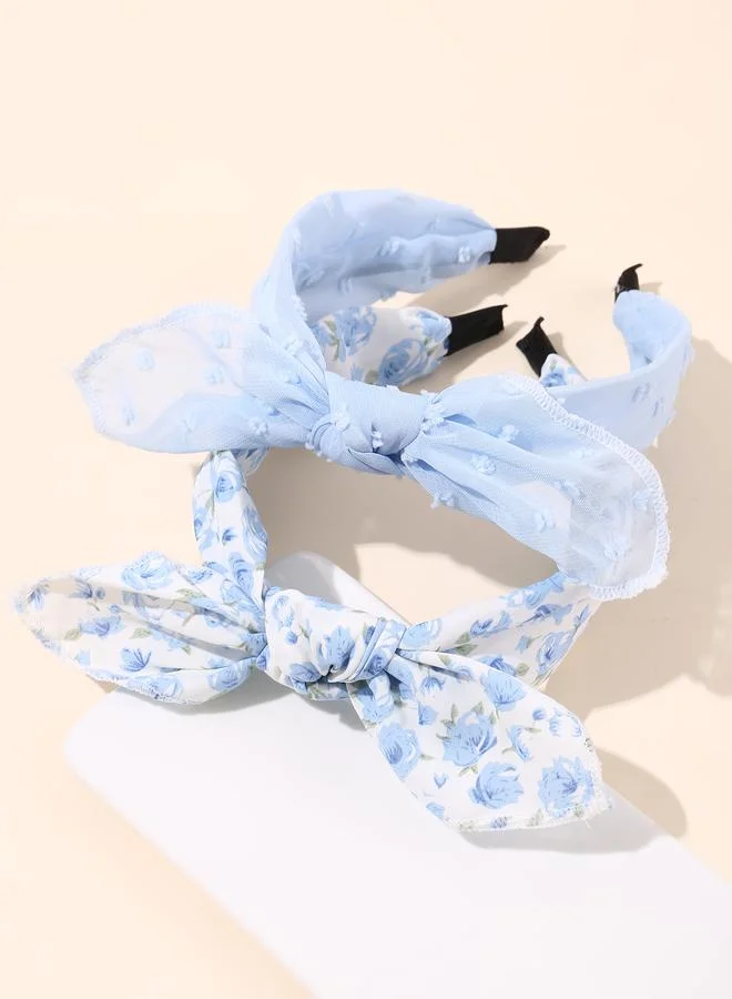 تايك تو Set of 2 - Floral Print Headband