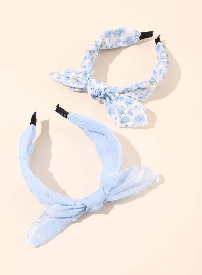 تايك تو Set of 2 - Floral Print Headband