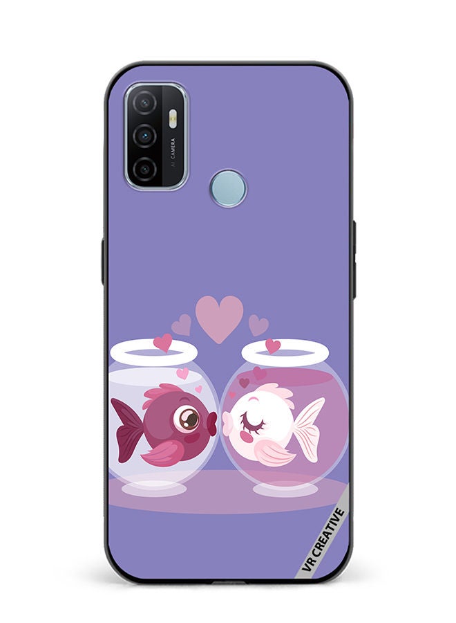 VR CREATIVE Protective Case Cover For Oppo A53 Love Fish Design Multicolour - Image 1