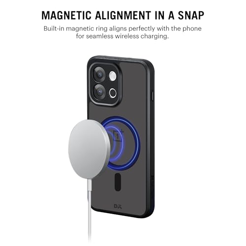 DailyObjects Nimbus Magnetic Case Cover Compatible with OnePlus 13s | Wireless Charging Slim Back Cover - Black - Image 3