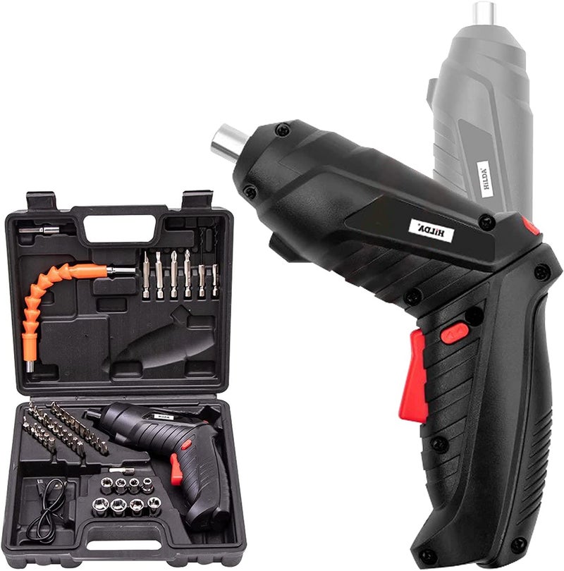 RHYDON Cordless Screwdriver 36V Rechargeable Electric Screwdriver Includes 45Pcs Screw Bits Set 35Nm Power Screwdriver Perfect for Furniture Assembly Home DIY Project - Image 1