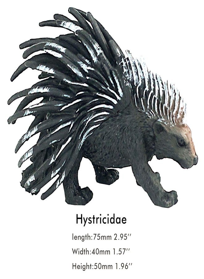 FUNSHOWCASE African Jungle Animals Hystricidae Toy Figure Realistic Plastic Figurine Height 2.4-inch - Image 2