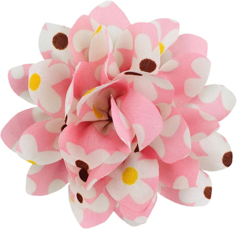 30pcs Mix Color Applique Flower Pet Collar Adhesive Decoration Bands for Cats and Small Breeds Elastic Back Adhesive Pet Collar Accessory - Image 3