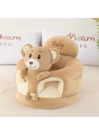 Oval Light Brown Bear 45*45 Finished Sponge Style