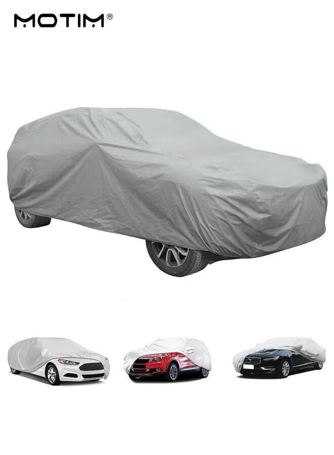 Motim Car Cover for ​SUV/Sedan/Hatchback, Waterproof All Weather, Full Outdoor Rain Sun UV Protection Car Covers Car Protection, Fit for SUV XL (540*175*120CM) - Image 1