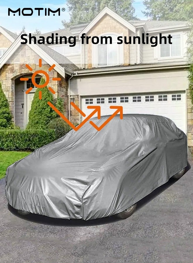 Motim Car Cover for ​SUV/Sedan/Hatchback, Waterproof All Weather, Full Outdoor Rain Sun UV Protection Car Covers Car Protection, Fit for SUV XL (540*175*120CM) - Image 4