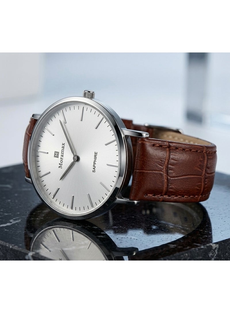 Moramax Men’s Executive Luxury strap Watch - Image 2