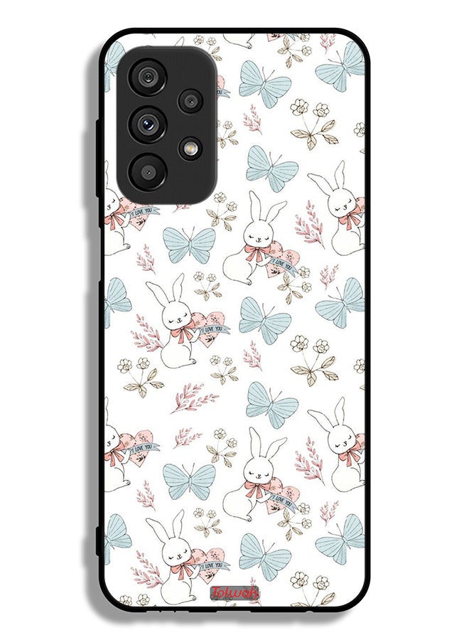 Tolwak Samsung Galaxy A23 5G Protective Case Cover Rabbit And Butterflies - Image 1